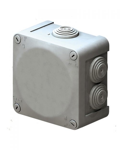 CAJA ESTANCAS IP 55 100X100X45 CON CONOS Y TAPA A PRESION | ROYER