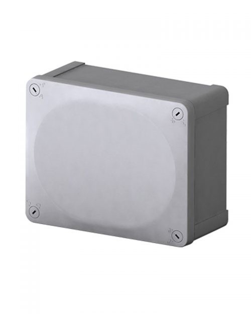 CAJA ESTANCAS IP 65 225X175X100 CON LADOS CERRADOS  Y PLACA CON TORNILLOS | ROYER