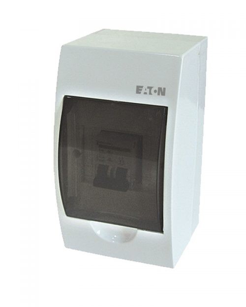 WD40E04F | CAJA DE DISTRIBUCION 4 MODULOS EMPOTRAR I.P. 30 PUERTA HUMO CON BARRA DE CONEXION | ROYER