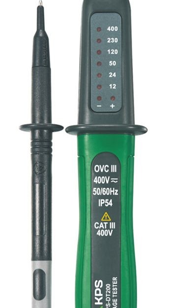 DETECTOR DE TENSIÓN AC/DC CON LEDS CAT. III 400V