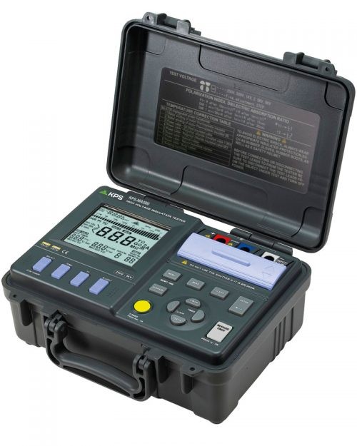 MEDIDOR RESIS.AISLAMIENTO RESISTENCIA 5T OHM, VOLT DC 250-1000V, DATA LOGGER-PC