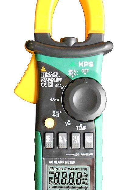 MINI PINZA 600A CORRIENTE AC, VOLT AC/DC, TEMPERATURA