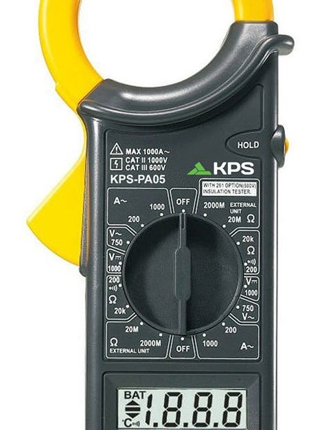 PINZA AMPERIMETRICA BÁSICA 1000A CORRIENTE AC, VOLT AC/DC