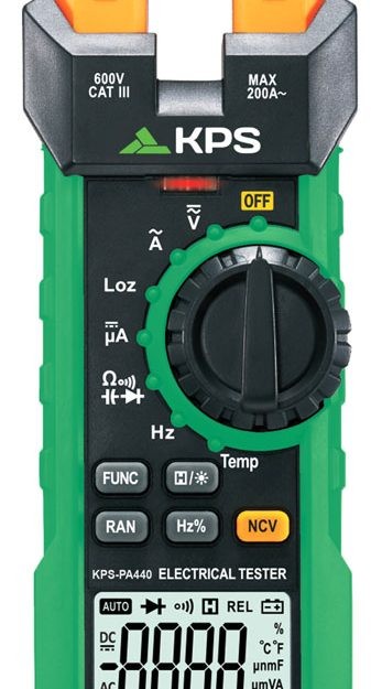 PINZA MAXILAR ABIERTO 200A CORRIENTE AC/DC MILIAMPERES, VOLT AC/DC, TEMP, NCV