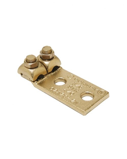 Zapata Terminal 2 Cables Mismo Cal. Super. Plana Cal. Con. 250 A 350 Burndy