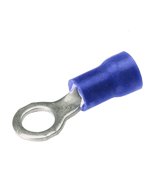 Zapata Terminal Anillo Ais. De Vinilo Azul Tor. 1/4 Cal. 16-14 Awg Burndy