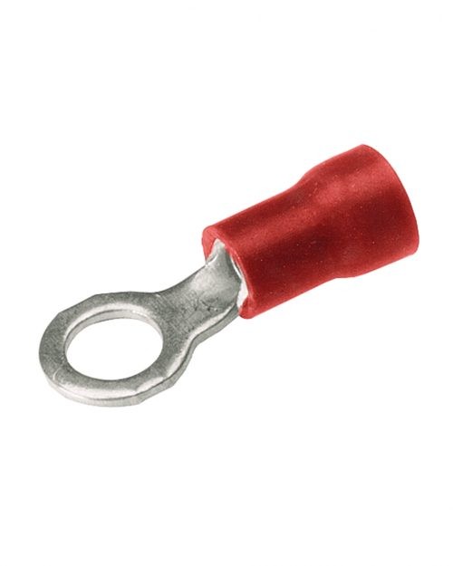 Zapata Terminal Anillo Ais. De Vinilo Rojo Tor. 1/8 Cal. 22-16 Awg Burndy