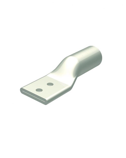 Zapata Terminal De Aluminio Cal 250 Con 2 Barrenos De 1/2  Mca Burndy