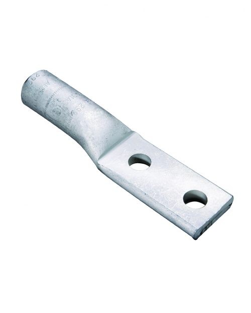 Zapata Terminal De Aluminio Cal 600 Con 2 Barrenos De 1/2  Mca Burndy