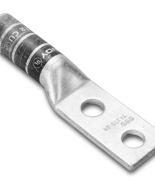 Zapata Terminal De Cobre Cal. Del Con. 4 Awg Tor. De 3/8 Doble Ojillo Mca. Burndy