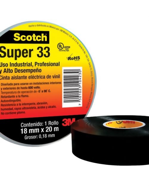 CINTA AISLANTE PVC SCOTCH SUPER 33 3M