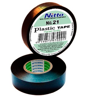 CINTA PARA AISLAR DE PVC No.21 19MM X 18 MTS COLOR NEGRO, MARCA NITTO