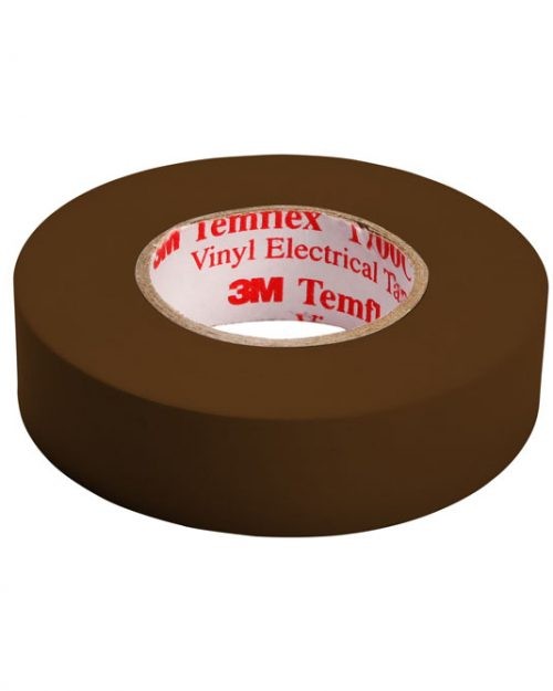 CINTA PVC TEMFLEX 1700 COLOR CAFÉ 3M