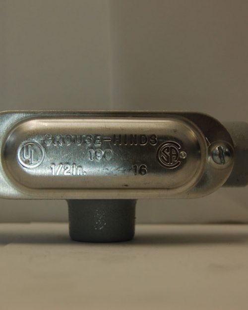 CONDULET SERIE 9 TIPO T C/T. DE 13MM (1/2), MCA. CHD.