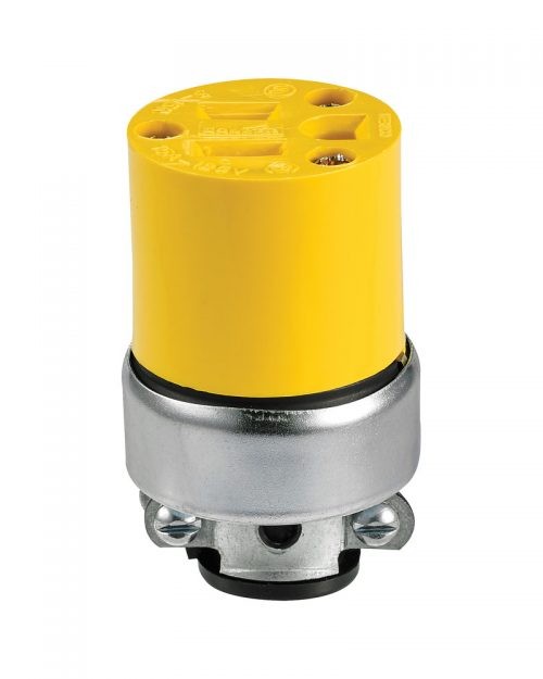 2887-BOX | CONTACTO ENT/RECTA ATERRIZADA 15A 127V AMARILLO | ARROW HART