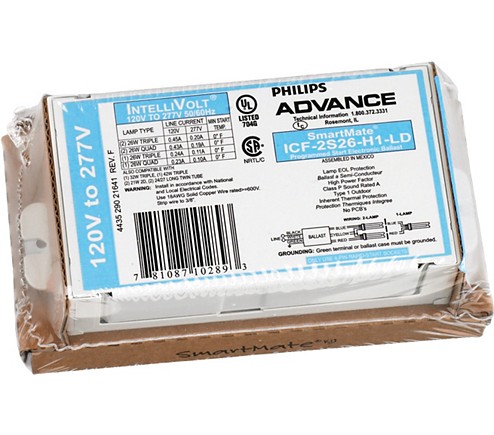 Balastro Electrónico Para Cflni 2X42W Cfm42W/Gx24Q Encendido Programado 120-277V