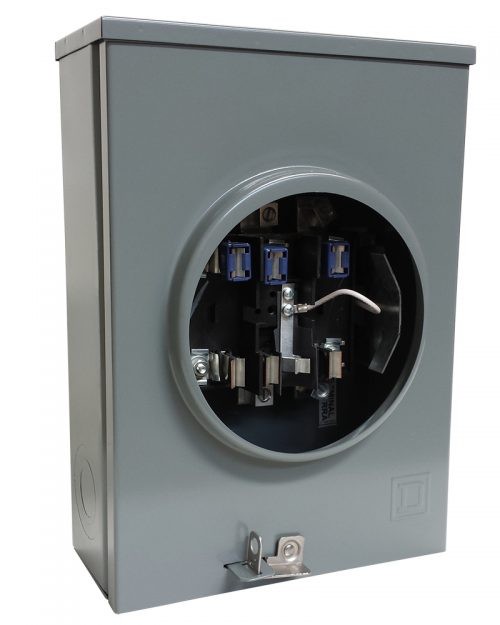 Base para medidor de 4 mordazas 100 A. Monofásica